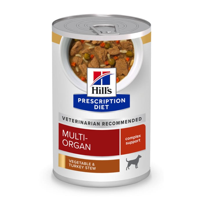 Hill's Prescription Diet Multi-Organ Support Turkey & Vegetable Stew Recipe Wet Dog Food - 12.5 oz Cans - Case of 12 product detail number 1.0