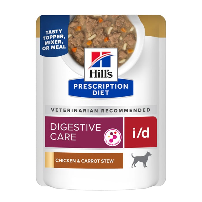 Hill's Prescription Diet i/d AB+ Chicken & Vegetable Stew Recipe Wet Dog Food - 2.8 oz Pouches - Case of 24 product detail number 1.0