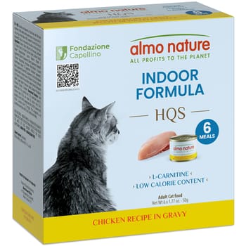 Almo Nature HQS Supportive Formula Indoor Chicken Recipe in Gravy Wet Cat Food - 1.77oz - 6 pack-product-tile