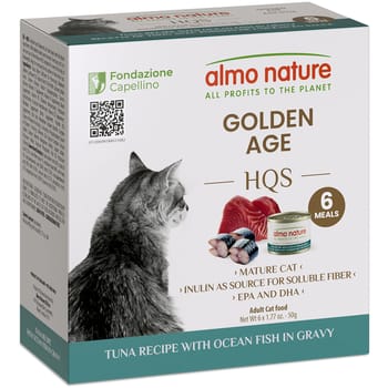 Almo Nature HQS Supportive Formula Golden Age Tuna Recipe With Ocean Fish in Gravy Wet Cat Food-product-tile