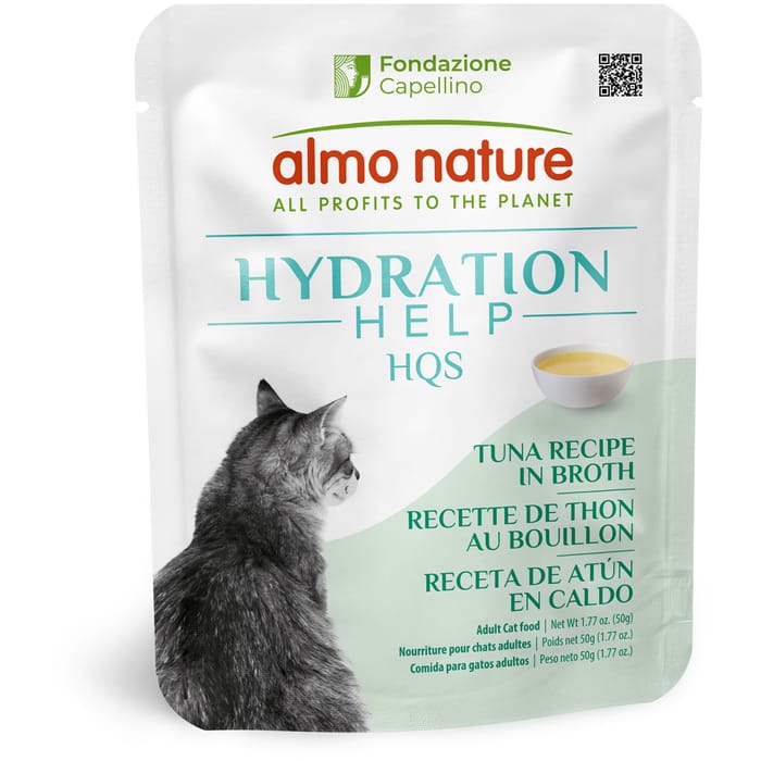 Almo Nature HQS Hydration Tuna Recipe in Broth Wet Cat Food Topper - 1.77oz - 12 pack product detail number 1.0