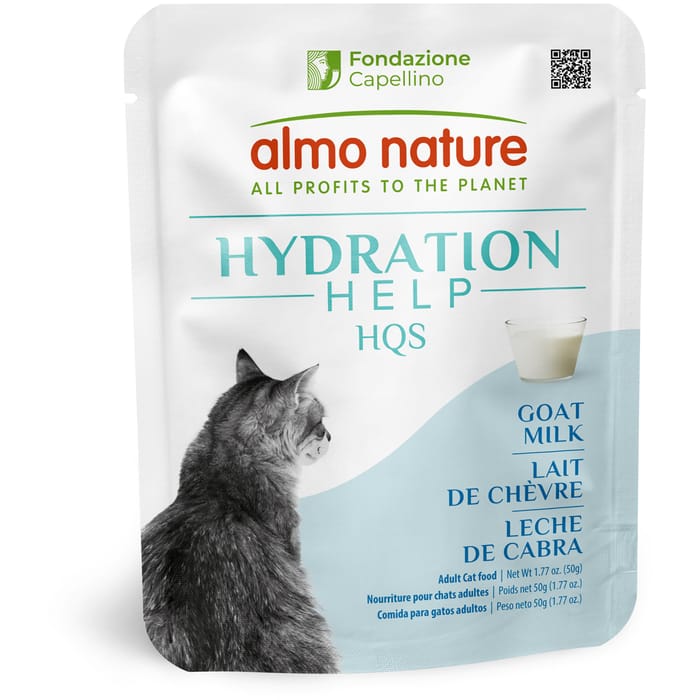 Almo Nature HQS Hydration Goat Milk Wet Cat Food Topper - 1.77oz - 12 pack product detail number 1.0