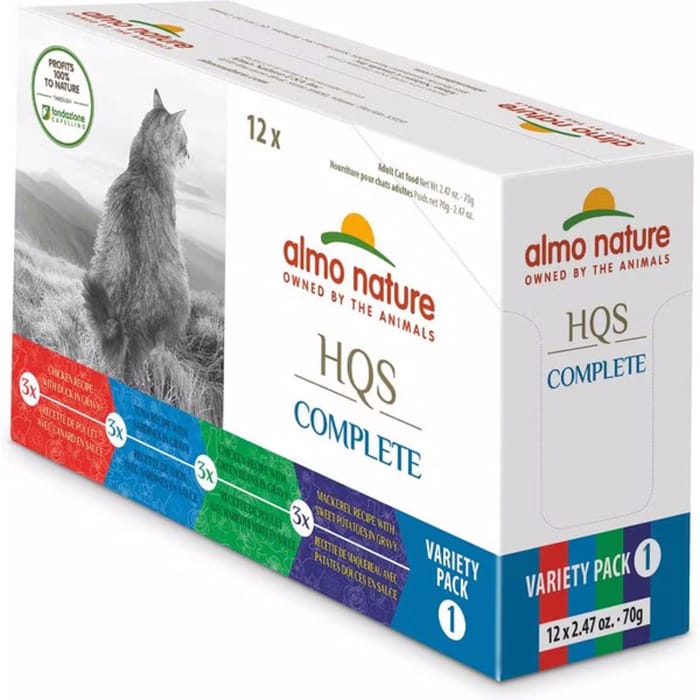 Almo Nature HQS Complete Variety Pack Wet Cat Food - 1.77oz - 12 pack product detail number 1.0
