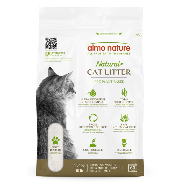 Almo Nature Unscented Clumping Plant-Based Natural Cat Litter - 10lb product detail number 1.0