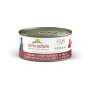 Almo Nature HQS Natural Chicken Entrée with Beef in Broth Wet Dog Food