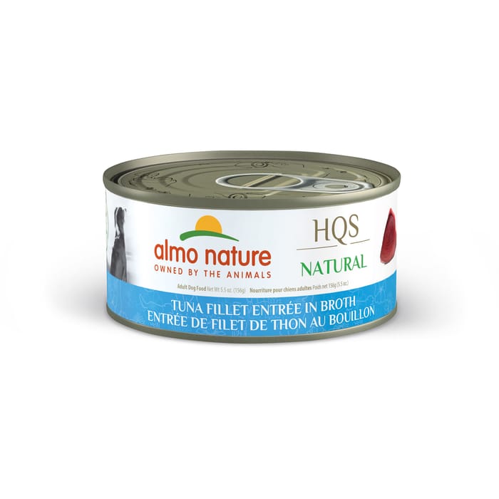 Almo Nature HQS Natural Tuna Fillet Entr&eacute;e in Broth Wet Dog Food - 5.5oz - 12 pack product detail number 1.0