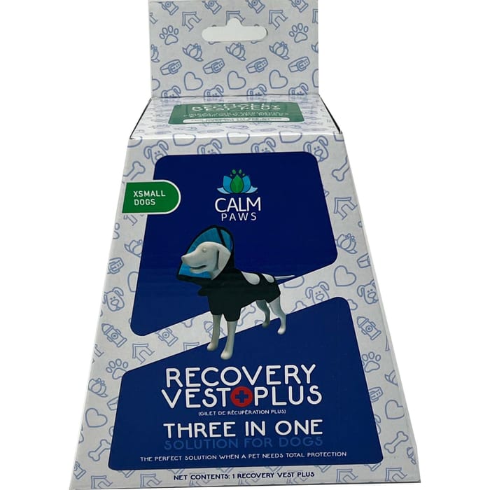 Calm Paws Recovery Vest Plus with Detachable Collar for Dogs -  X-Small product detail number 1.0