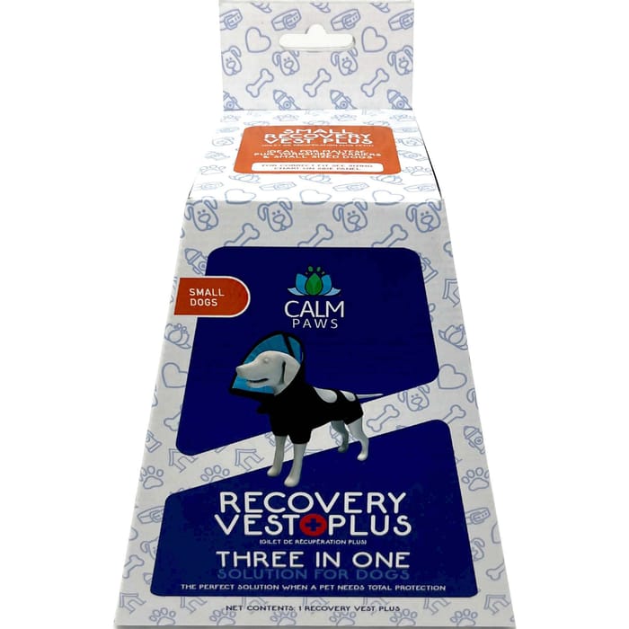 Calm Paws Recovery Vest Plus with Detachable Collar for Dogs -  Small product detail number 1.0
