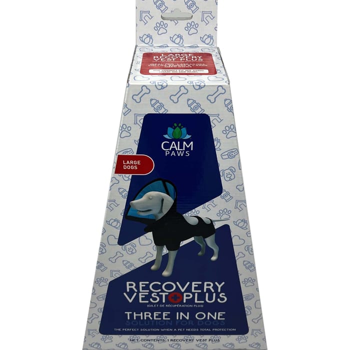 Calm Paws Recovery Vest Plus with Detachable Collar for Dogs -  Large product detail number 1.0