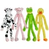 Multipet Swingin' Slevins Plush Assorted Colors Dog Toy - 27 in - 1 Count