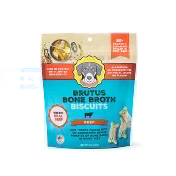 Brutus Bone Broth Dog Biscuits - Beef - 8oz-product-tile