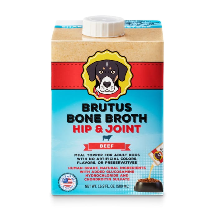Brutus Bone Broth Dog Food Topper - Hip and Joint - Beef - 16.9oz product detail number 1.0