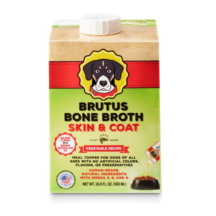 Brutus Bone Broth Dog Food Topper - Skin and Coat - Vegetable- 16.9oz product detail number 1.0