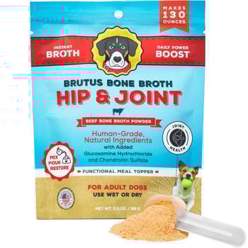 Brutus Bone Broth Hip & Joint Instant Bone Broth Beef Dog Food Topper - Mega Pack - 3.5oz-product-tile