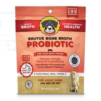 Brutus Bone Broth Probiotics Instant Bone Broth Pork Dog Food Topper-product-tile