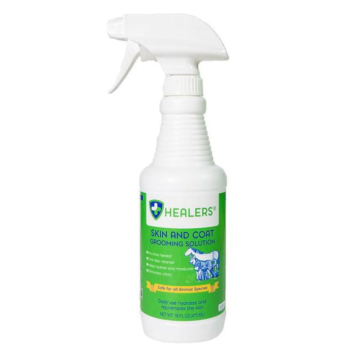 Healers Skin & Coat Grooming Solution for Dogs, Cats, & Horses - 16 oz Bottle product detail number 1.0
