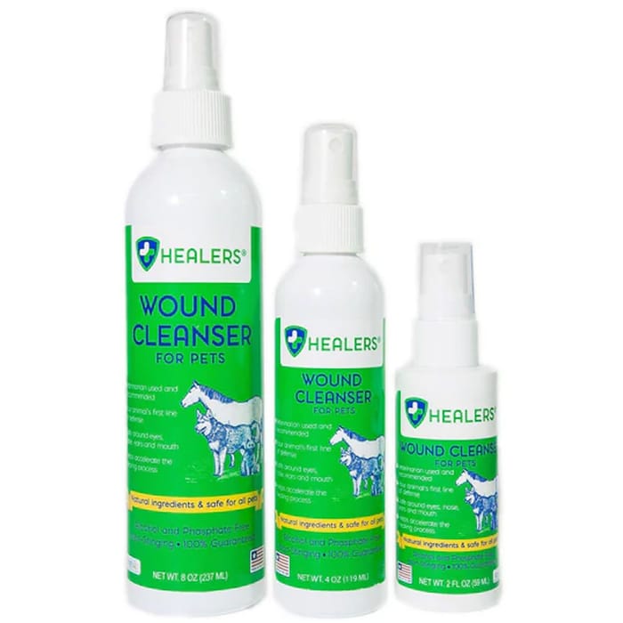Healers Wound Cleanser for Dogs, Cats, & Horses - 8 oz Bottle product detail number 1.0