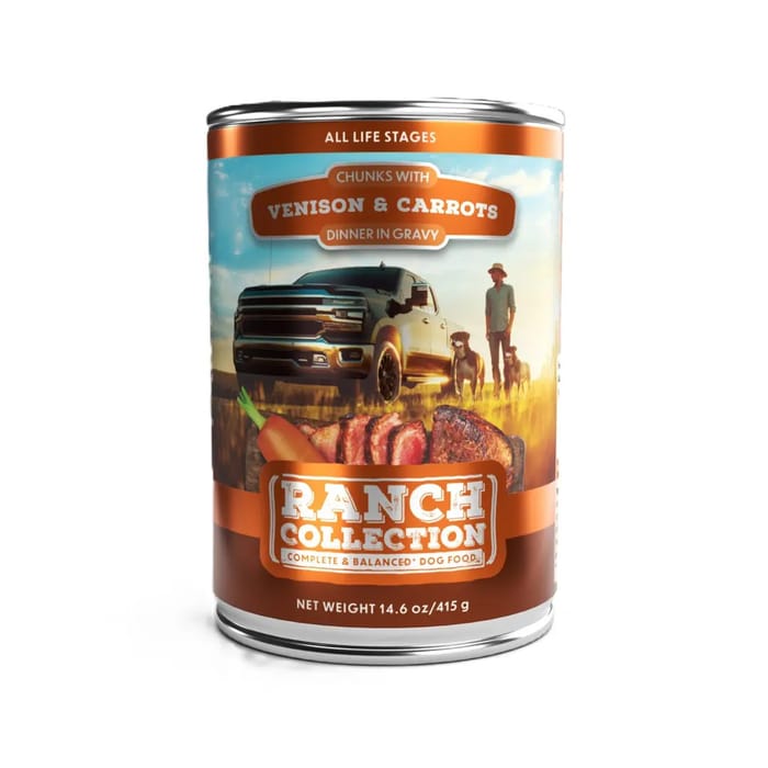 PetBeing Ranch Collection Venison & Carrot Wet Food for Dogs - 14.6 oz Cans Case of 12 product detail number 1.0