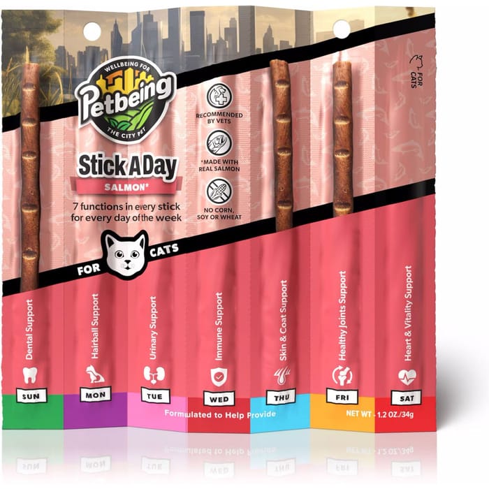 PetBeing Stick A Day 7 Function Sticks with 7 Supplements for Cats - Salmon product detail number 1.0