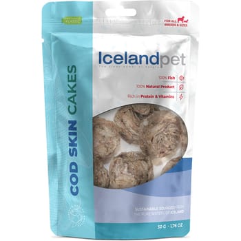 Icelandpet All-Natural Dried Cod Fish Treats for Dogs - Fish Skin Cakes-product-tile