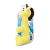 Spunky Pup Clean Earth Textured Recycled Giraffe Plush Dog Toy - 8 x 4.8 x 2.5 in