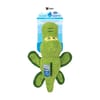 Spunky Pup Clean Earth Textured Recycled Gator Plush Dog Toy - 10.5 x 6.5 x 3 in