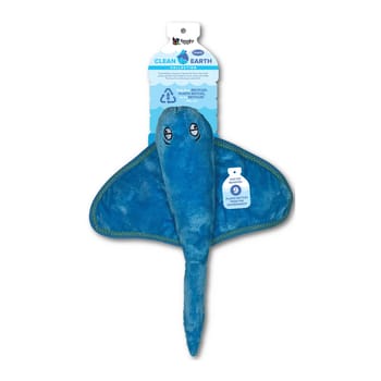 Spunky Pup Clean Earth Recycled Stingray Plush Dog Toy - Large Size-product-tile