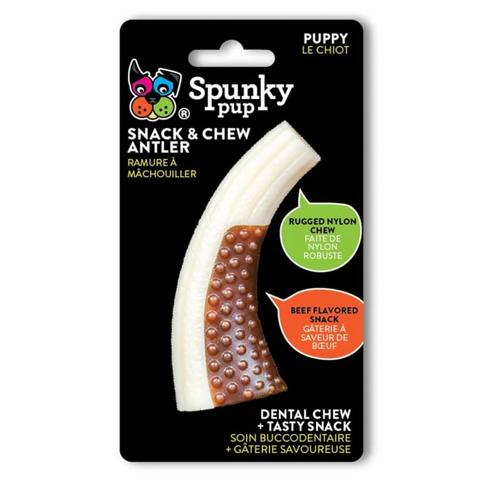 Spunky Pup Snack & Chew Antler Beef Chew Dog Toy - Small Size product detail number 1.0