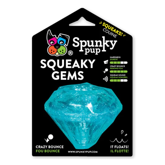 Spunky Pup Squeaky Gems Assorted Color Diamond Chew Dog Toy - Regular product detail number 1.0