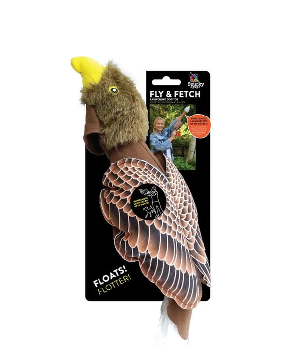 Spunky Pup Fly & Fetch Launching Eagle Plush Dog Toy - Regular product detail number 1.0