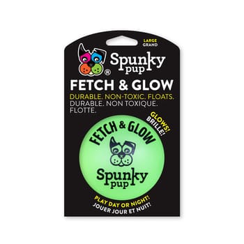 Spunky Pup Fetch & Glow Ball Assorted Color Dog Toy-product-tile