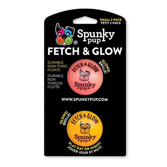 Spunky Pup Fetch & Glow Ball Assorted Color Dog Toy - Small Size product detail number 1.0
