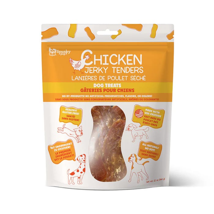 Spunky Pup Chicken Jerky Tenders Treats for Dogs - 12 oz product detail number 1.0