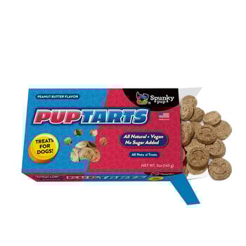 Spunky Pup Pup Tarts Peanut Butter Crunchy Biscuit Treats for Dogs - 5 oz-product-tile