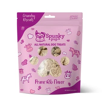 Spunky Pup Crunchy Biscuits Prime Rib Treats for Dogs - 24 oz-product-tile