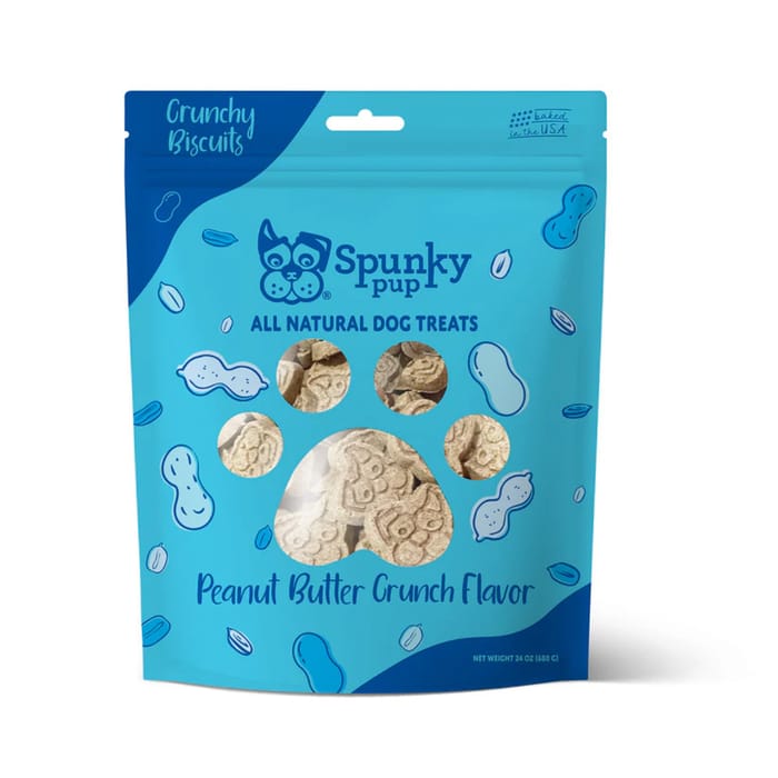 Spunky Pup Crunchy Biscuits Peanut Butter Crunch Treats for Dogs - 24 oz product detail number 1.0