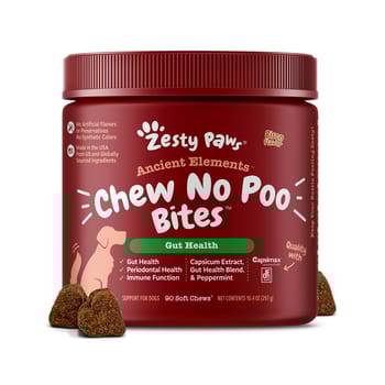 Zesty Paws Ancient Elements Chew No Poo Bites Soft Chews Digestive Supplement for Dogs - Bison - 90 Count-product-tile