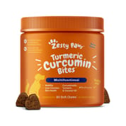 Zesty Paws Turmeric Curcumin Bites Soft Chews Multivitamin for Dogs