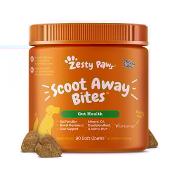 Zesty Paws Scoot Away Bites Soft Chews Digestive Supplement for Dogs - Chicken - 90 Count-product-tile
