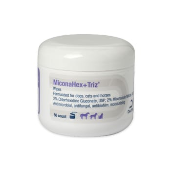 MiconaHex+Triz Wipes for Dogs, Cats, & Horses - 50 Count Jar-product-tile