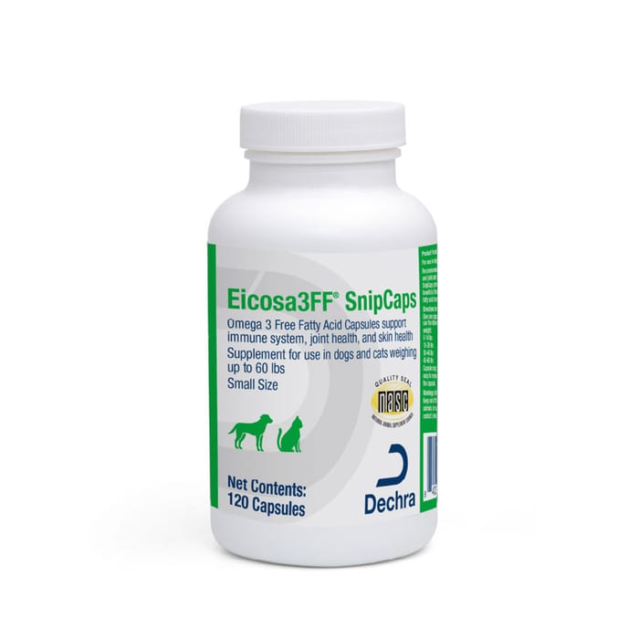 Eicosa3FF SnipCaps Omega 3 Capsules for Small Dogs & Cats Up to 60 lbs - 120 Count Bottle product detail number 1.0