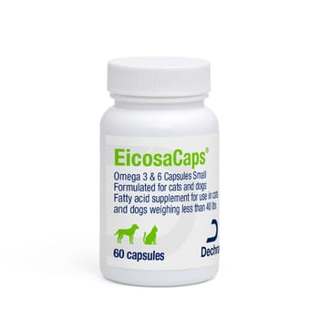 EicosaCaps Omega 3 & 6 Capsules for Small Dogs & Cats Up to 40 lbs - 60 Count Bottle-product-tile