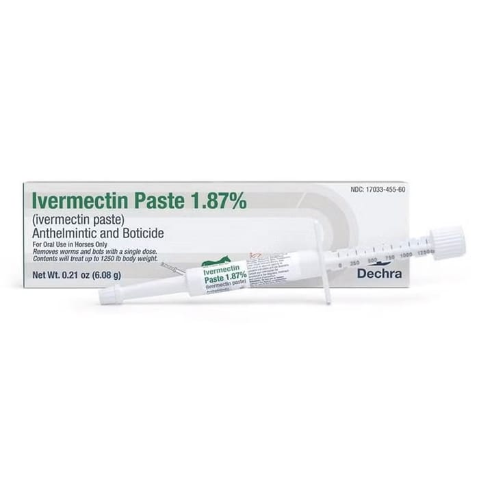 Ivermectin Paste 1.87% Dewormer for Horses - 6.08 g Syringe product detail number 1.0