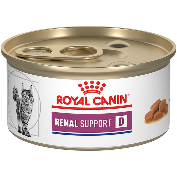 Royal Canin Veterinary Diet Feline Renal Support D Thin Slices In Gravy Wet Cat Food - 3 oz Cans - Case of 6 product detail number 1.0