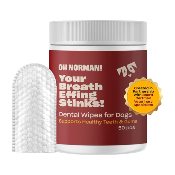 Oh Norman! Your Breath Stinks! Dental Wipes for Dogs - 50 Count product detail number 1.0