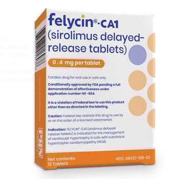 Felycin-CA1 (sirolimus delayed-release tablets) for Cats-product-tile
