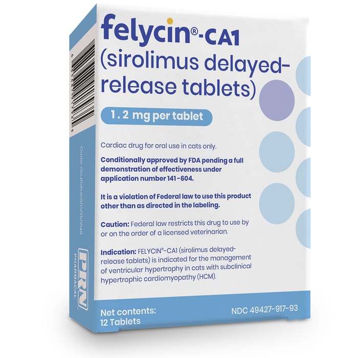 Felycin-CA1 (sirolimus delayed-release tablets) - 1.2mg - 12 ct product detail number 1.0