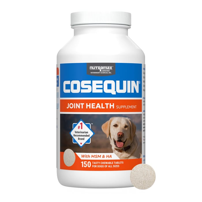 Nutramax Cosequin Joint Health Supplement with MSM & HA, Glucosamine, Chondroitin Chewable Tablet for Dogs - 150 Count product detail number 1.0
