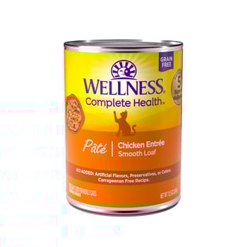 Wellness Complete Health Natural Grain Free Chicken Entree Pate Wet Cat Food - 12.5 oz Cans - Case of 12-product-tile
