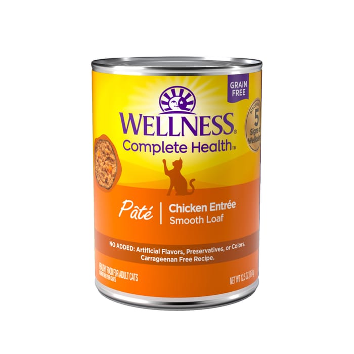Wellness Complete Health Natural Grain Free Chicken Entree Pate Wet Cat Food - 12.5 oz Cans - Case of 12 product detail number 1.0